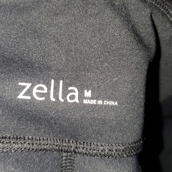 Zella Mesh Crop Leggings Black ⚫ Medium - Picture 10 of 10